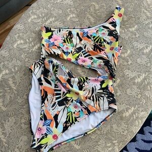 Old Navy Multicolor Floral Swimsuit